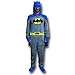 Batman Grey Union Suit Pajamas w/Cape and Cowl