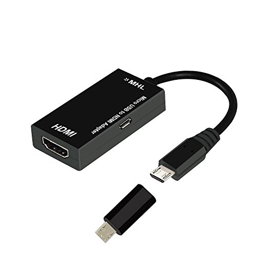 Leagway MHL Kit Universal MHL Micro USB to HDMI Cable 1080P HDTV Converter Adapter for Samsung Galaxy S5 S4 S3 Note 3 (N5100 N9000 N9006) Note 8.0 HTC LG More MHL-enabled Android Phones