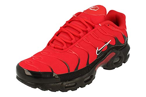 nike air max plus men's red and black