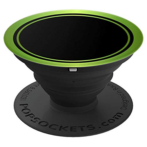 Night Lite - Green Lime Black Phone Popper PopSockets PopGrip: Swappable Grip for Phones & Tablets