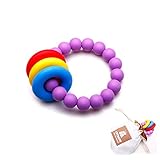 Silicone Teething Rings -Soft and Chewable Bracelet Toys for Baby to Soothing Pain-100% BPA Free and Colorful Baby Shower Gift Toys …