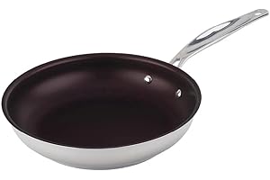 Meyer - Confederation Stainless Steel Nonstick Frying Pan, Induction Cooktop Compatible (24cm/9.4in) - Made in Canada