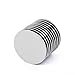 Powerful Neodymium Disc Magnets (10 Pack) Strong N45 Rare-Earth Metal Multi-Use for Fridge, DIY, Building, Scientific, Craft, and Office Magnets