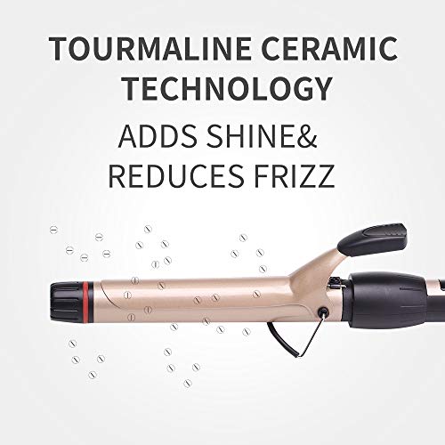 Curling Iron 1 inch Professional Curling Wand | Hair Curler,Instant Heat Ceramic Curling Iron with Adjustable Temp | Hair Products by NOVUS - Thumbnail 2