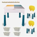 7-in-1 Kid's Activity Table with Chairs - Storage, Drawing, Pool, Sandpit view 9