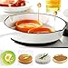 Ozera 4 Pack Egg Rings, Orange Non-Stick Metal Round Egg Cooking Rings