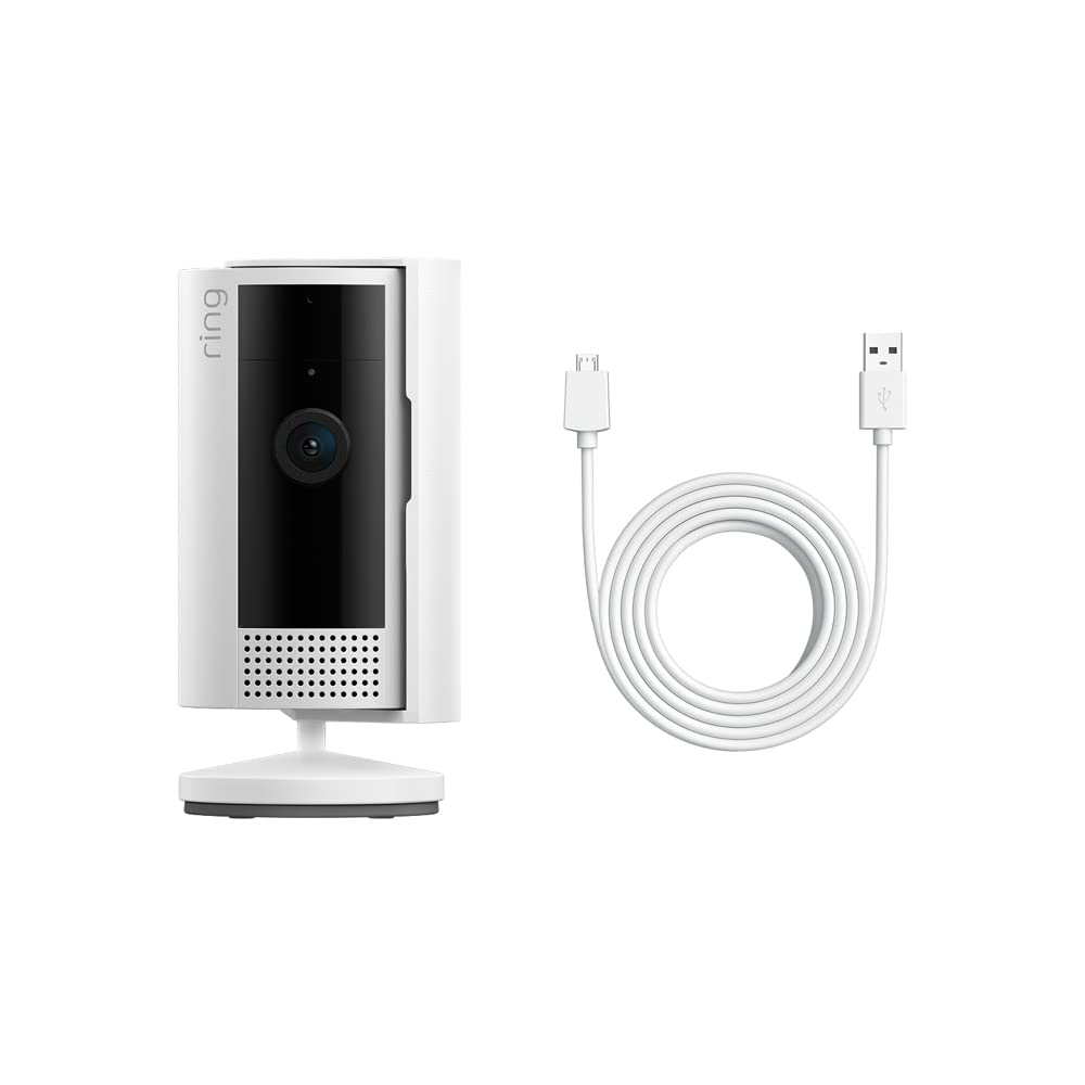 All-new Ring Indoor Cam (2nd Gen), White with 10