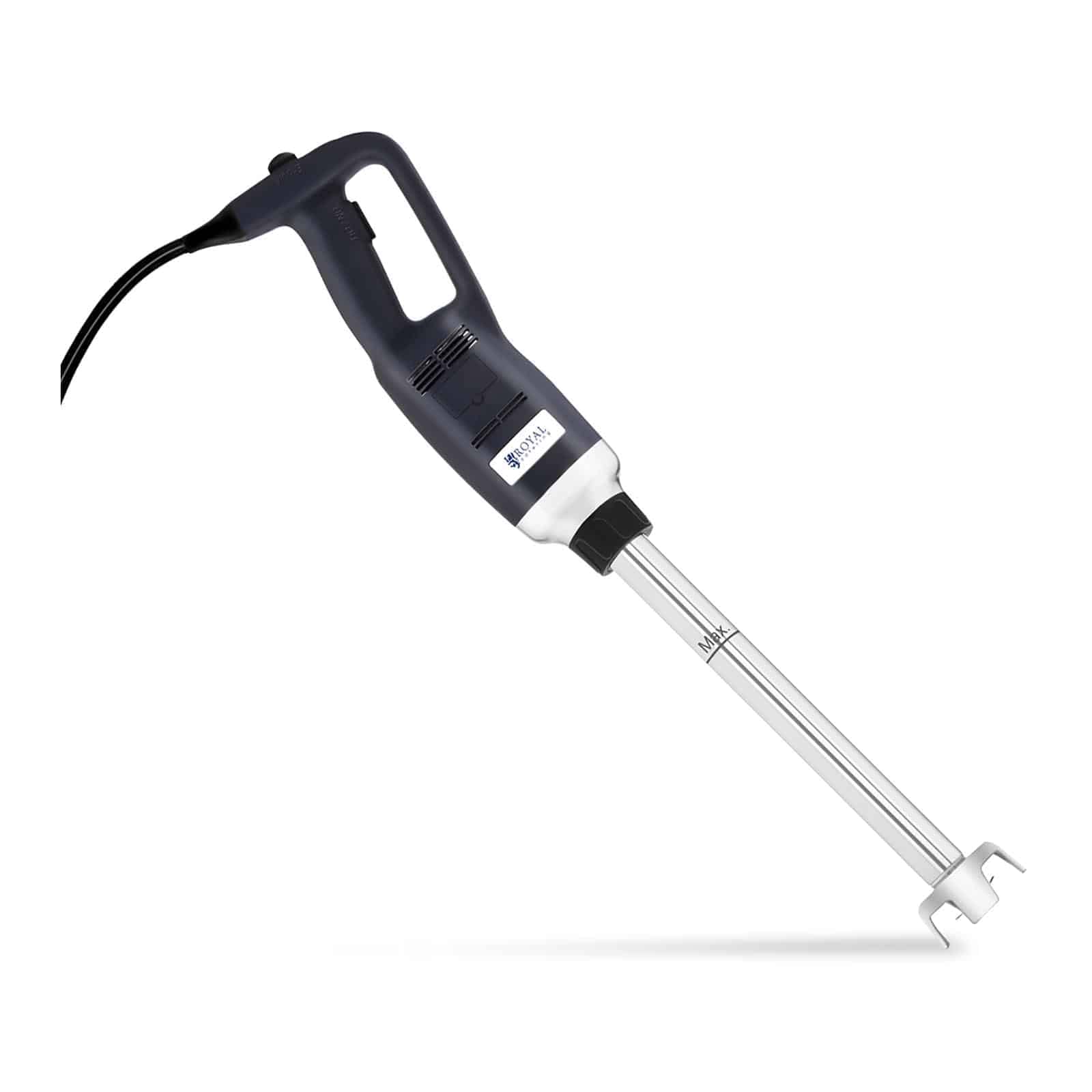 Royal Catering RCSM-500-400 Stabmixer Pürierstab Zauberstab (ergonomischer Griff, 500 W, 18.000 U/min, Spritzschutz, Mixstab 400 mm, Edelstahl) Schwarz