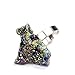 Hoxis Peacock Huge Raw Crystal Cluster Plating Stone Handmade Ring (Peacock)