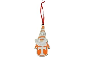 COLLEGIATE PULSE Tennessee Volunteers Gnome Metal Christmas Ornament