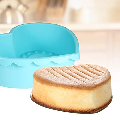 Heart-shaped Cake Pan Silicone Chocolate Baking Pan 10 inch Bundt Pan Nonstick DIY Cake Mold, Best Valentine's Gift