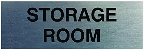 Basic Storage Room Sign - Silver (Small)