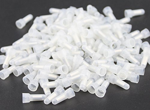 Rextin 1000pcs Transparent CE1 Protective Closed End Wire Crimp Connector Cap (1000PCS)