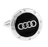 Promotioneer Men's Audi Logo Symbol Fashion Shirt Cufflinks with Gift Box