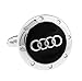Promotioneer Men's Audi Logo Symbol Fashion Shirt Cufflinks with Gift Box