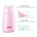 ONEISALL SB60239 330ML Leak-proof Cat Tumbler, Cute Cat Thermos Mug, Stainless Steel Drinkware Thermos Kids Cat Water Bottle (Pink)