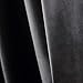 NICETOWN Grey Luxury Velvet Curtain Panels 96 inches Long 2 Panels, Home Decoration Blackout Window Treatments for Living Room/Bedroom/Home Theatre, 52 x 96