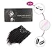 ABH AMAZINGBEAUTY HAIR Afro Curly Clip in Hair Extensions Real Human Hair 4A 4B Curly Clip ins for Black Women 120g 7 Pieces 17 Clips, #1B Natural Black 22 Inch