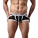 Voberry® Men Underwear T-back Sexy Translucent Triangle Briefs Breathable Underpants (M, Black)