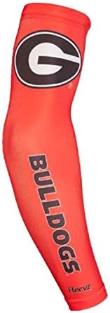 Long Sleeve Univerity of Georgia Bulldogs Compression Fleevs-Red-Adult XL