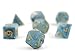 Polyhedral 7-Die Dice Set Blue Jade DND Dice for Dungeons and Dragons DND RPG MTG Table Games Dice