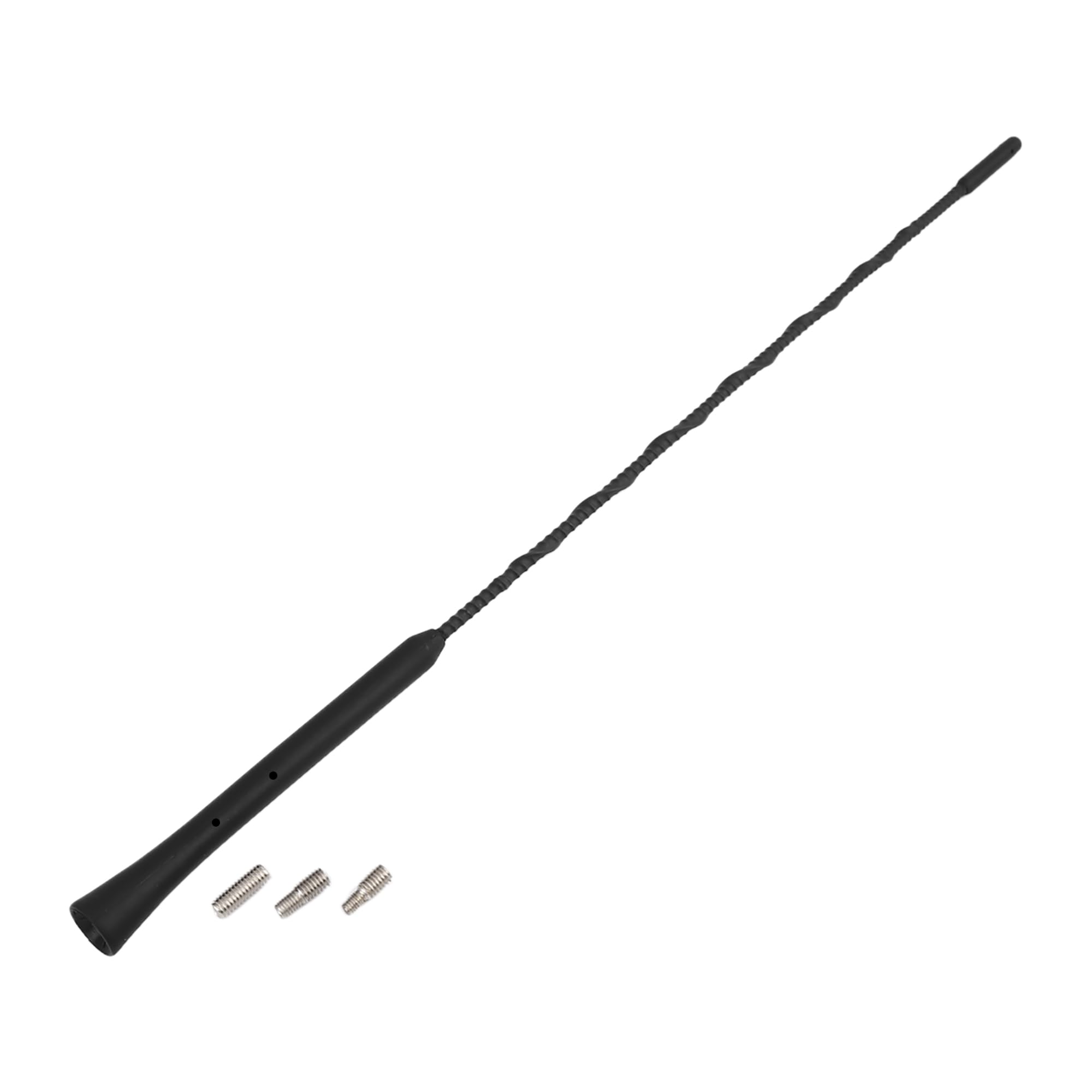 X AUTOHAUX 16" Car Antenna Radio AM FM Antenna Aerial Flexible Antenna Black
