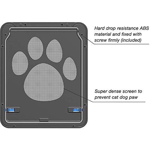 Screen Pet Door, Lockable Pet Door Interior Pet Screen Mesh Cat Fence