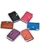 Aladin Unisex Small Leather Credit Card Holder with 26 Plastic Card Slots