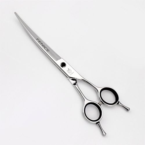 Fenice 7" Professional Pet Grooming Curved Scissors Hair Cutting Curved Shears Japan 440C