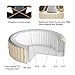 Goplus 4-6 Person Outdoor Spa Inflatable Hot Tub for Portable Jets Bubble Massage Relaxing w/Accessories Set (4 Person, White)