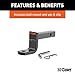 CURT 113683 Class 1 Trailer Hitch with Ball Mount, 1-1/4-Inch Receiver  for Select Kia Forte
