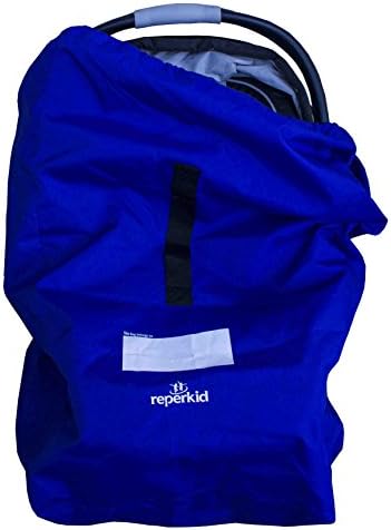 Car Seat Travel Bag For Airport Gate Check - Storage W/ Carrying Pouch Compact and Lightweight - Universal Fit Durable Nylon - Easily Identifiable- Draw String Closure - Simple to Clean - Convenient!
