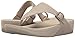 FitFlop Women's The Skinny Canvas Toe Thong Flip Flop, Toasty Beige, 7 M US