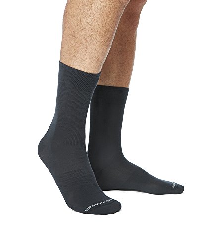 Calcetines deportivos Tommie Copper Core Compression MicroModal para hombre, gris oscuro