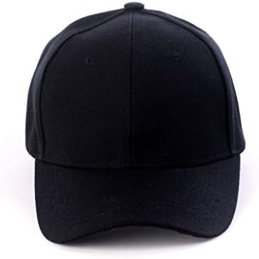 JNTOP Basic Casual Solid Unisex Baseball Cap Black