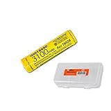 Nitecore IMR 3100mAH 10A Rechargeable 18650 Battery for Concept 1 (C1), EC23, HC33, MH23, TM28 Flashlights and Other High Drain Flashlights, with Lumen Tactical Battery Organizer