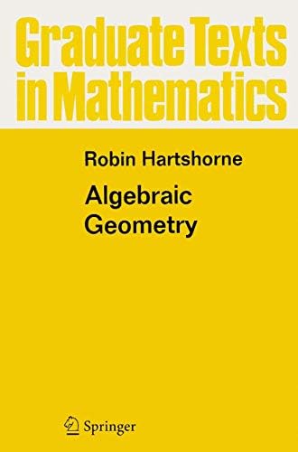 Amazon.com: Algebraic Geometry (Graduate Texts in Mathematics, 52