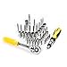 DEKO 168 Piece Tool Set for Auto Repair, General Household with Wrench and Plastic ToolBox