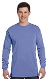 Comfort Colors Ringspun Garment-Dyed Long-Sleeve T-Shirt, Medium, FLO BLUE