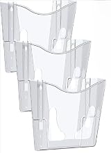 Deflecto Crystal Clear Portrait A4 Wall Mounted Document Holders Set of 3