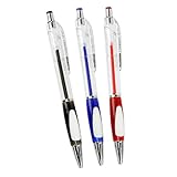 Lumiere Oil Gel Pens with Comfort Grip- Set of 3 Different Colors
