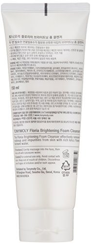 TONYMOLY Floria Brightening Foam Cleanser, 5 fl.oz.