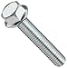 Steel Hex Bolt, Grade 8, Zinc Plated Finish, Serrated, Flange Hex Head, External Hex Drive, Meets IFI 111/SAE J429, Flanged, Serrated, 1/2