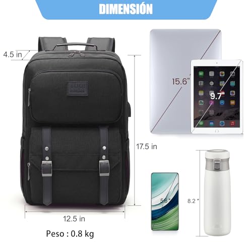TUQI Mochila para Laptop portátil,Mochila de viaje,mochila de tipo casual para hombres y mujeres,impermeable y la tela durable con bolsillos multifuncionales, para el viaje,negocios,etc.