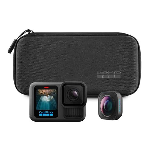 GoPro HERO13 Black Ultra Wide Edition - Action camera impermeabile con video 5.3K60, foto da 27 MP, campo visivo potenziato di 177 gradi + compatibilità con obiettivi della serie HB