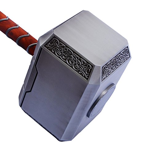 Gmasking 2016 Norse Mythology Aluminum Thor Mjolnir Solid Hammer Full Size Exclusive Props