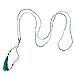 KELITCH Color Choosable Crystal Seed Beads Tassels Pendant Necklace Fashion Strand Jewelry 28