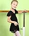 BAOHULU Girls Leotards Ballet DanceTutu Dress Ruffle Short Sleeve Activewear 3-14 Years