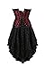 frawirshau Gothic Vintage Lace up Corset Moulin Rouge Showgirl Clubwear Fancy Dress 2XL