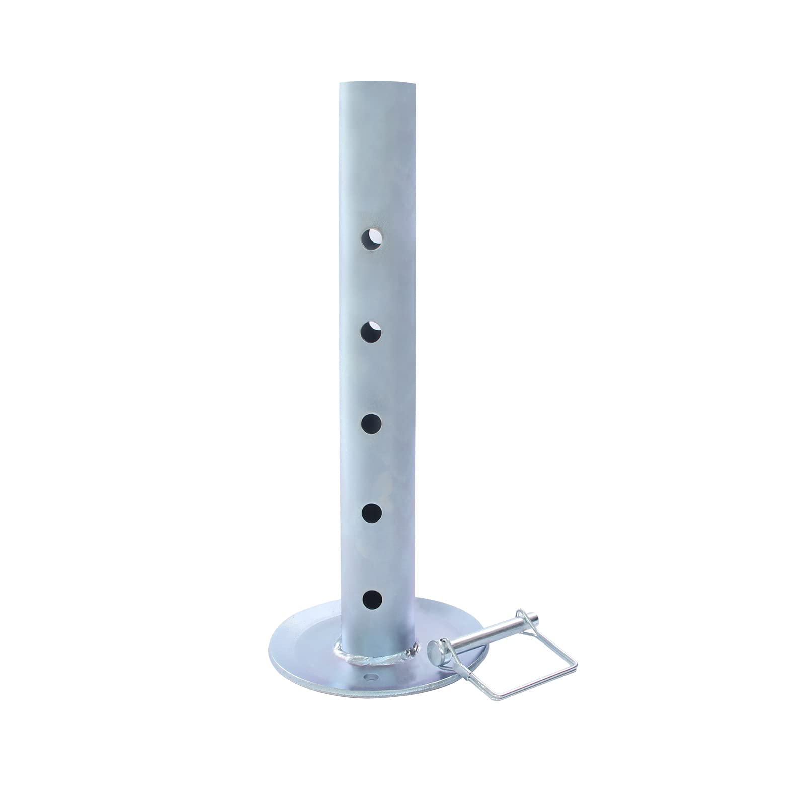 Photo 1 of TOWKING Trailer Jack Drop Leg, Adjustable Jack Foot, Trailer Jack Extension for 2" ID Jack Tube, 2,000 lbs, Silver